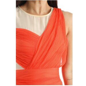 BCBG pleat silk beautiful dress size 8